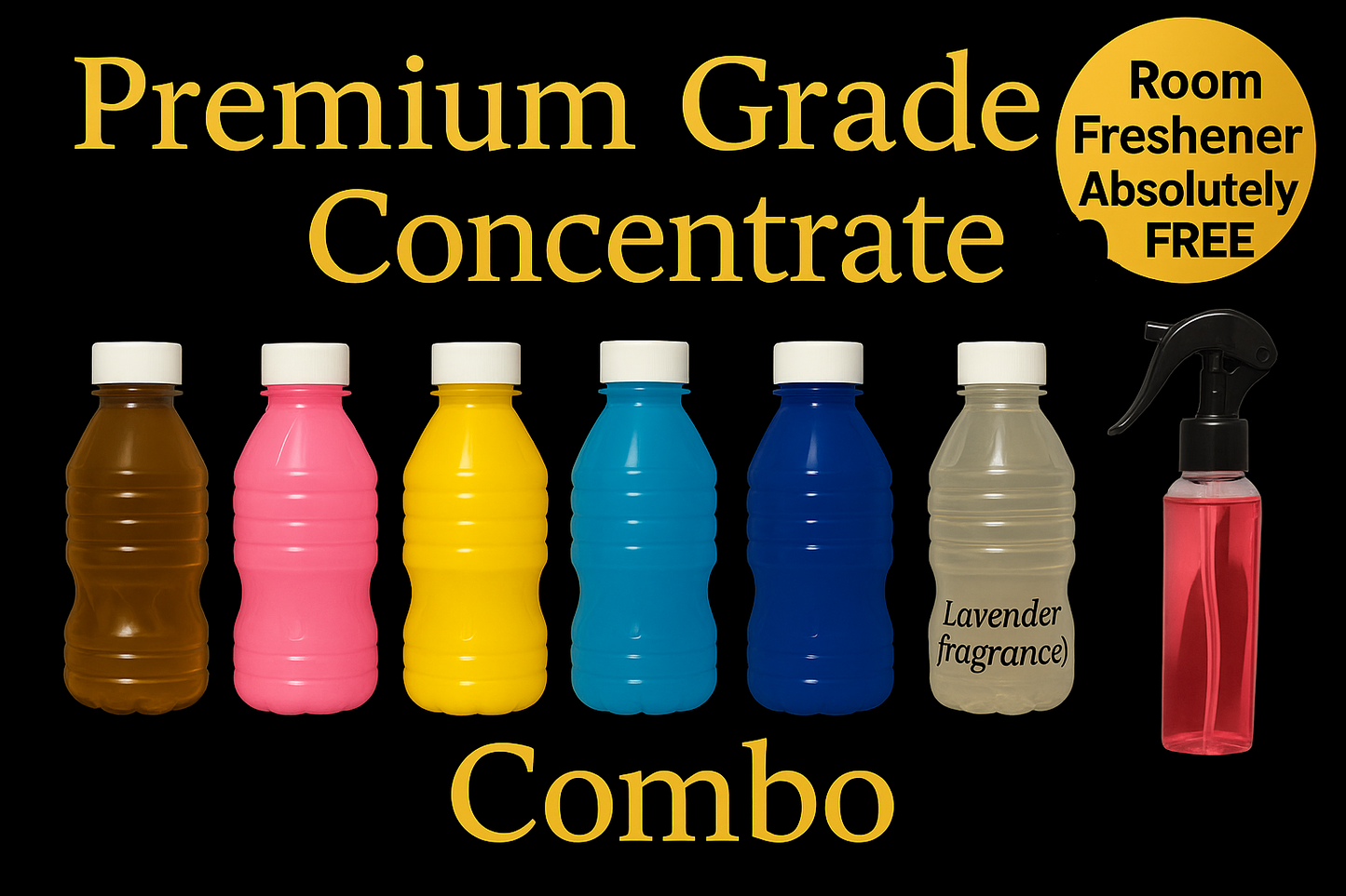High & Premium Grade Concentrate Combo 200ML Each (Free Room Freshner Only 500ML Combo pack)